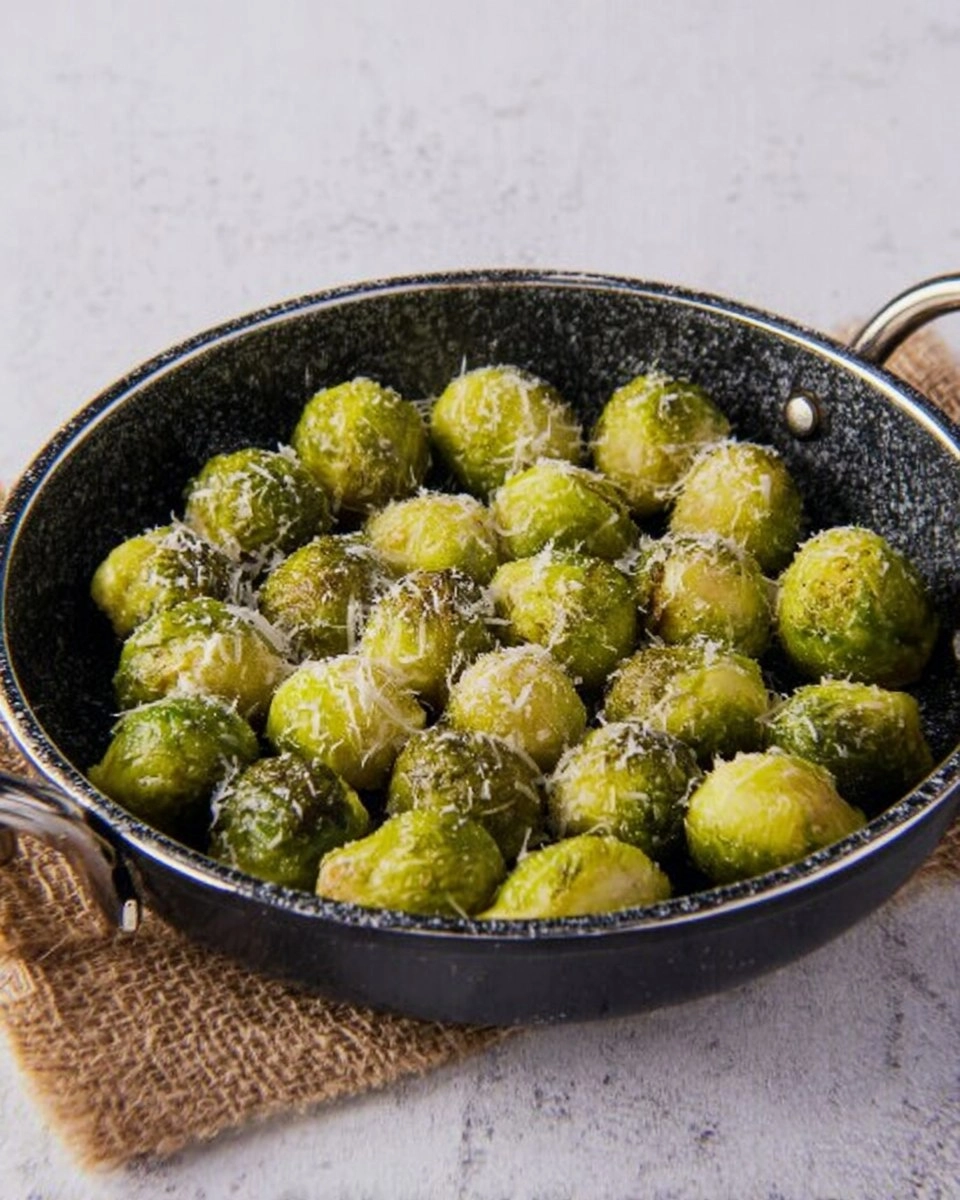 Choux de Bruxelles rôtis au Parmesan