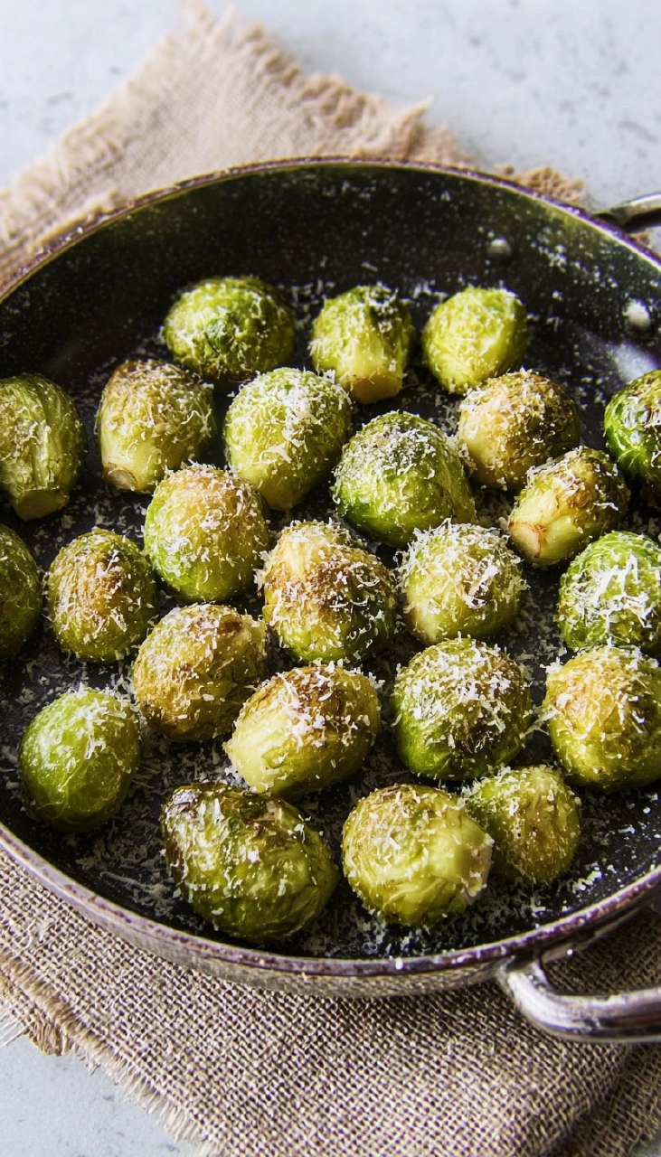 Choux de Bruxelles rôtis au Parmesan