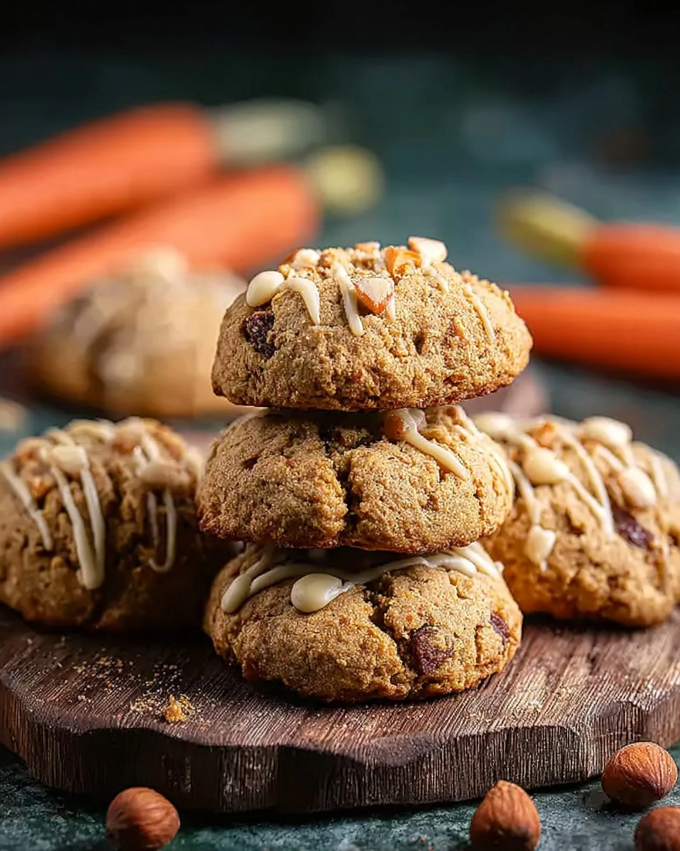 Cookies vegan à la carotte et aux noisettes