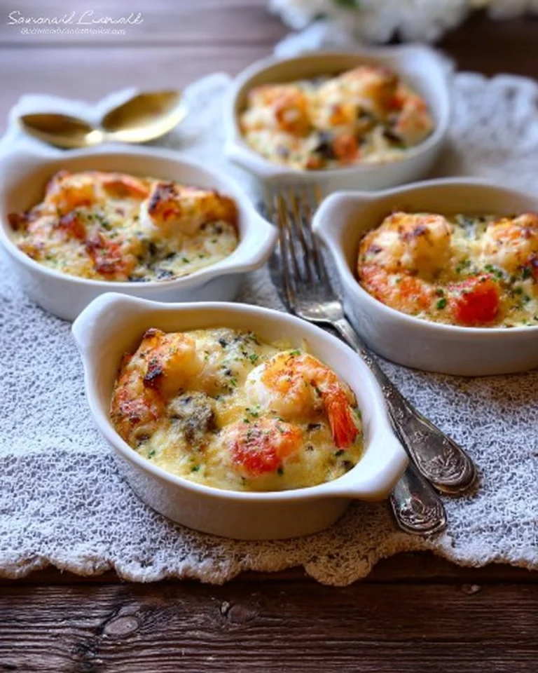 Recette-de-Crevettes-gratinees-au-parmesan