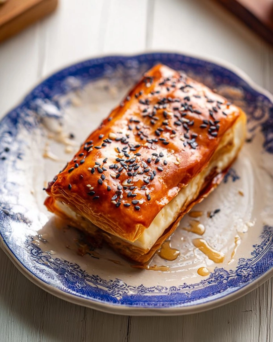 Feuilleté de féta au miel