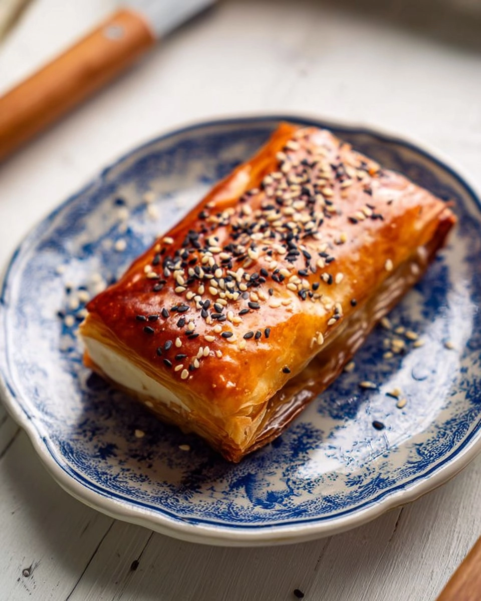 Feuilleté de féta au miel