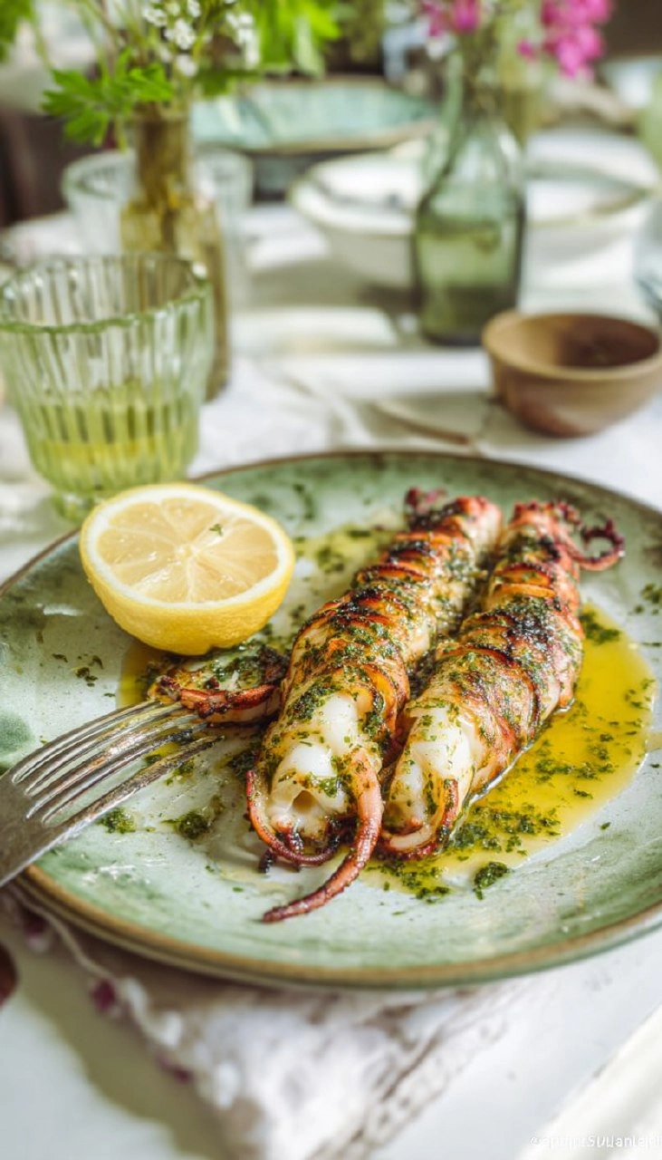 Recette-de-Calamars-tendres-grilles-ail-persil