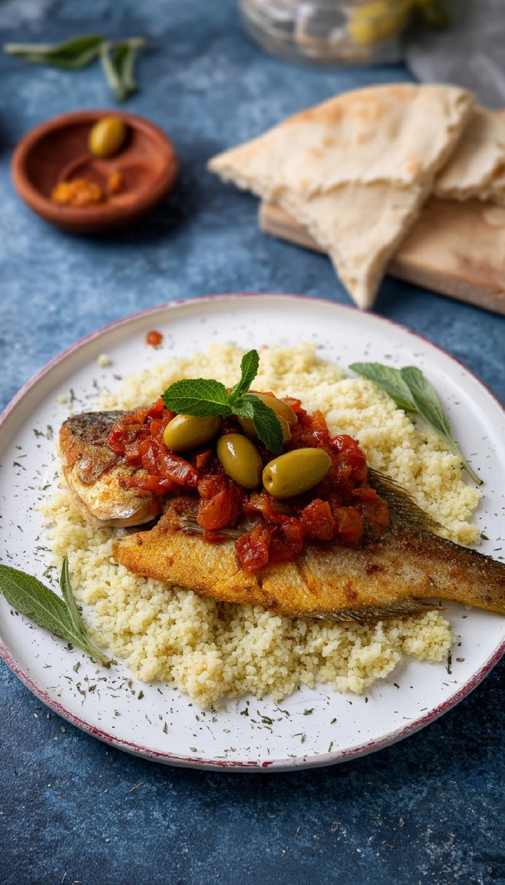 Recette-de-Filet-de-dorade-a-la-tomate-citron-confit-et-olives