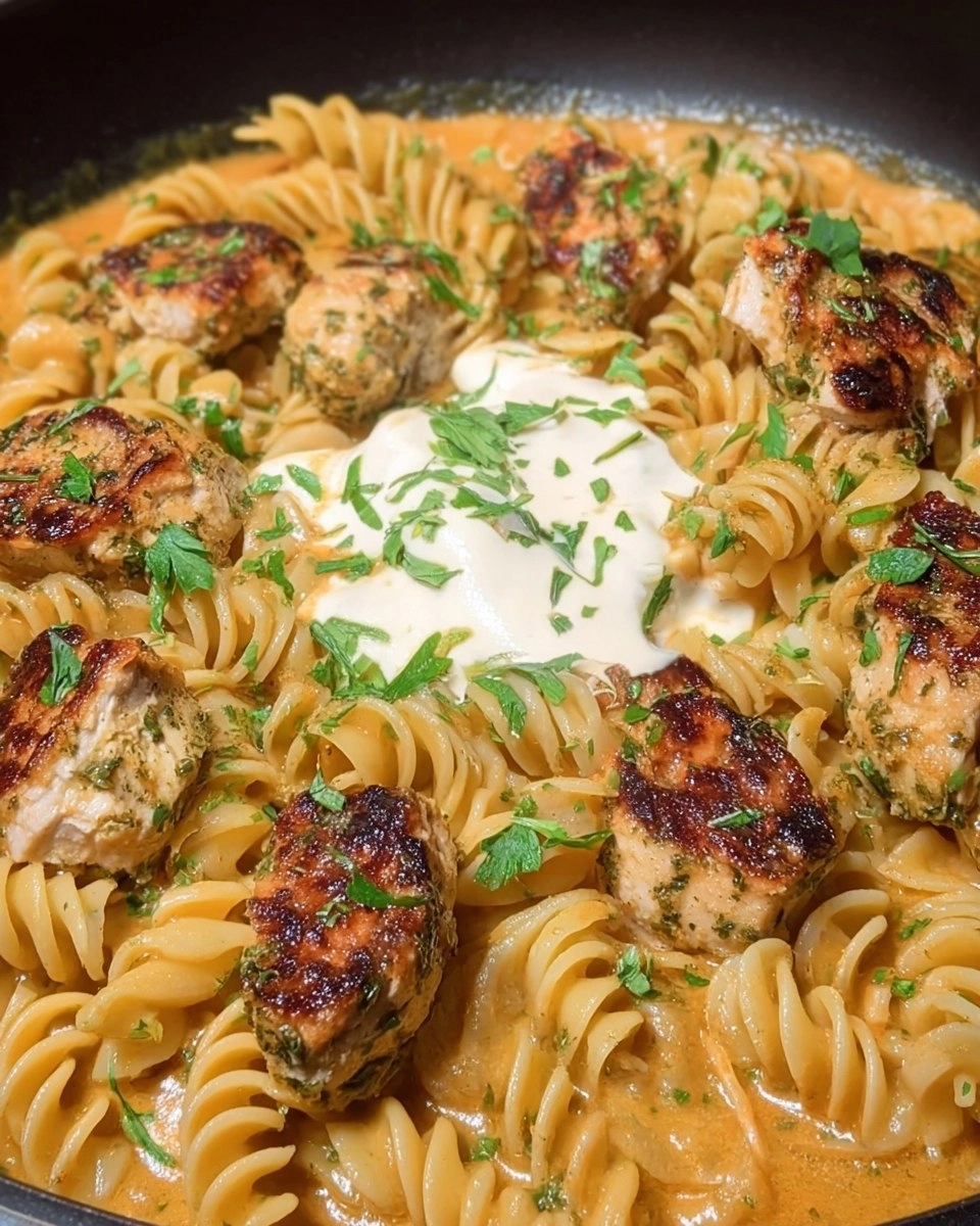 Pâtes au Poulet et Pesto Rosso